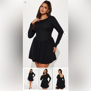 Elegant Black Bubble dress